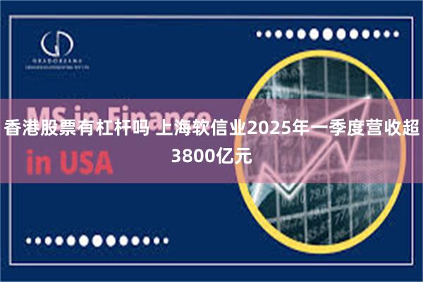 香港股票有杠杆吗 上海软信业2025年一季度营收超3800亿元